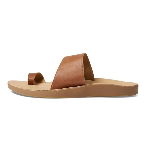 Sanuk Cosmic Calypso Leather Sandal in Brown NWT - Picture 4 of 7